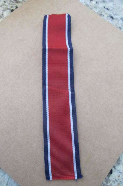 South Africa - Full Size John chard Medal Ribbon 15 cms.
